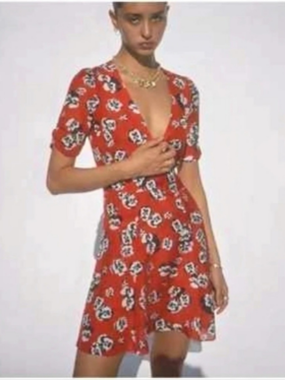RΓ©alisation Par Floral Mini Dress in Red